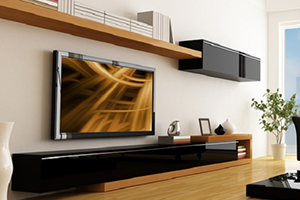 Plasma screen wall installation